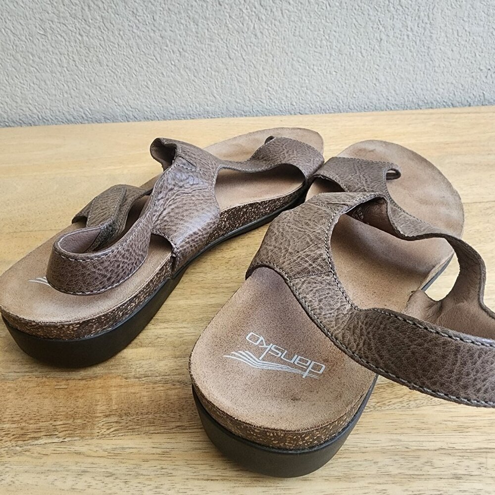 Dansko Shoes Womens Size 41 Brown Leather Sandals Comfort Walking Orthopedic